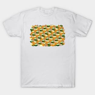 Harvest Pattern Autumn Squash T-Shirt